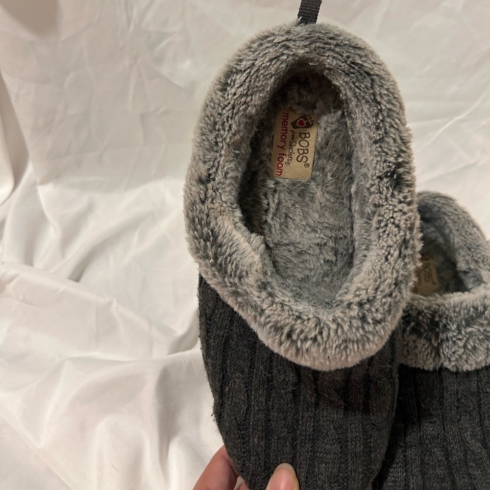 Skechers Gray cozy Loafers with Gray Lining - Picture 2 of 6